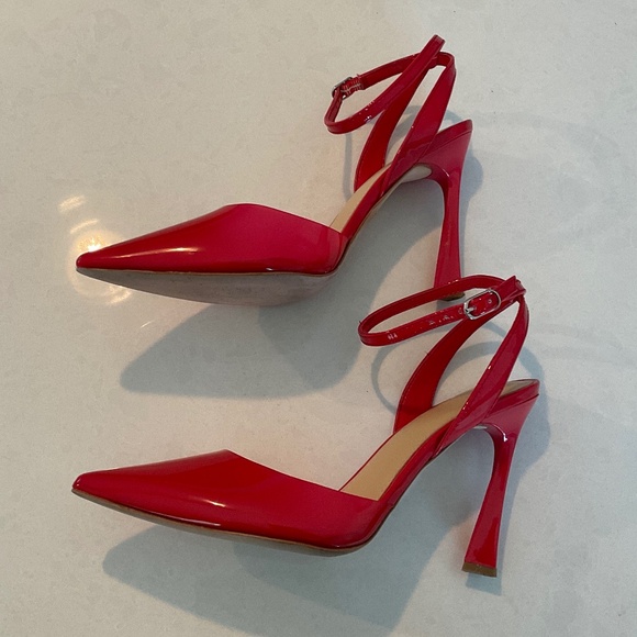 MARC FISHER LTD Serena Translucent Red Pump Size 7.5 Like New - Picture 3 of 12